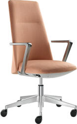 LD Seating MELODY DESIGN 785-FR, F40-N6, keresztben polírozott alumínium, irodai szék