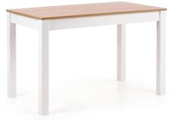 Halmar Étkezőasztal KSAWERY sonoma tölgyfa, fehér 120x68 cm