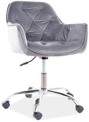 SIGNAL MEBLE Q-190 VELVET szürke irodai szék