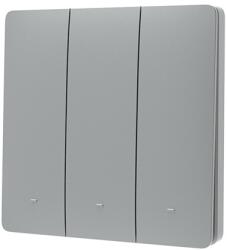 Luxion Háromgombos Kinetikus Kapcsoló, Távirányító, Önellátó Áramellátással - szin szurke