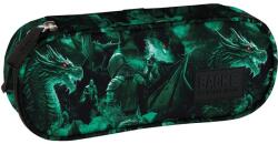 DERFORM BackUP tolltartó fiúknak, ovális, cipzáras, metal dragon