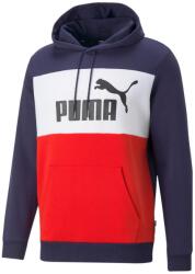 PUMA ESS Colorblock férfi kapucnis pulóver, kék-fehér-piros, 2022 (67016806)