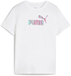 PUMA NATURE 2.0 junior gyerek póló, fehér-lila-türkiz, S25 (68648402)