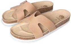 Vlnka Női anatómiai parafa papucs Zora, krémszínű felnőtt cipő méret 37