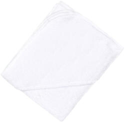 BabyBruin Kapucnis frottír fürdőlepedő 80x120 cm - Fehér (55042961feher)