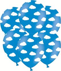 PartyDeco Kék lufi - Felhők 50 db