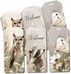 Nyomtatott dekorkarton - Erdei állatok biléták 6db/csomag - papelito