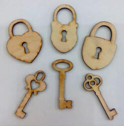 Fa lakat kulccsal 3szett/cs 1937 (C1937)