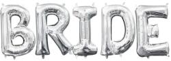 Balloons4party Set baloane folie BRIDE argintiu 60 cm