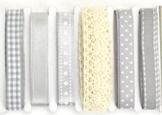  Dekor szalag csipkével 6*2m szürke árnyalatok 4003 (4003)