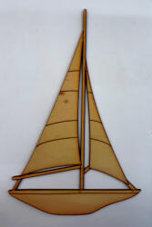 Fa vitorlás, balatoni 15*9, 7cm 6002 (6002)