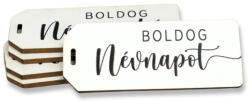 Nyomtatott dekorkarton - Boldog névnapot táblák 5db