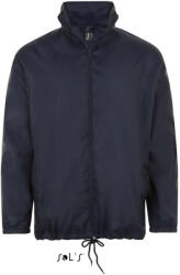 SOL'S Uniszex széldzseki, gallérba rejtett kapucnival, SOL'S SO01618, French Navy-3XL (so01618fn-3xl)