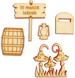 Manókellék - fa kiegészítők 3-6, 5 cm 5db/cs 5248 (5248C)