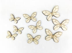 Fa erdei pillangók 3 méretben 2, 5/3/4cm 9db/cs 5644