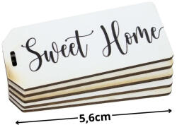  Nyomtatott dekorkarton - Sweet Home biléta 5db/csomag - papelito