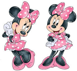  Nyomtatott dekorkarton - Minnie egérkék - 2 féle 4db/csomag - papelito