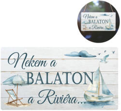  Nyomtatott dekorkarton - Nekem a Balaton. . tábla - papelito