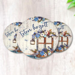 Fa körtábla "Isten hozott" - kék világ 5cm, 3/cs 6564 (6564)