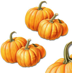  Nyomtatott dekorkarton - Tök 5cm 5db/csomag 6817