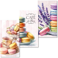 Nyomtatott dekorkarton - Macaronos táblák 3db/csomag - papelito