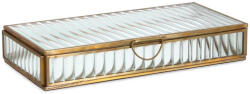 Bizzotto Cutie bijuterii sticla metal auriu Tehri 25x12, 5x4h (0187059)