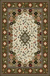 LOTOS Covor Clasic, Lotos 1535, Verde, Diverse Dimensiuni, 1800 gr mp (4823057895612) Covor