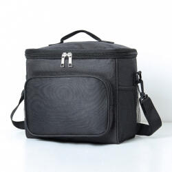 Flippy Geanta pentru Picnic cu izolare termica, Flippy, Multifunctionala, Compartimentata, 2 Tipuri de Manere, Impermeabila, 26x24x17 cm, Negru (TEO-131636)