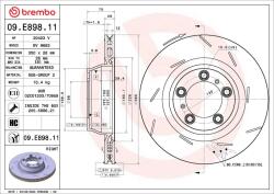 BREMBO Disc frana BREMBO 09. E898.11 (09.E898.11)