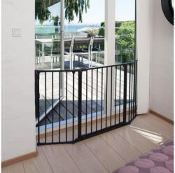 Baby Dan Térelválasztó, lépcsőrács - M-es méret, fekete színű (max. 146 cm) (BD56216-2600-09)