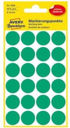 AVERY Etikett AVERY 3006 jelölőpont 18mm zöld 96 darabos (3006) - robbitairodaszer