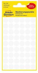 Avery Etikett AVERY 3145 jelölőpont 12mm fehér 270 darabos (3145)