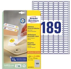 AVERY Etikett AVERY L4731REV-25 25, 4x10mm visszaszedhető 4725 címke/doboz 25 ív/doboz (L4731REV-25) - robbitairodaszer