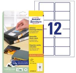 Avery Etikett AVERY L4742REV-25 78, 7x46, 6mm visszaszedhető 300 címke/doboz 25 ív/doboz (L4742REV-25) - robbitairodaszer