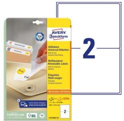 Avery Etikett AVERY L4734REV-25 199, 6x143, 5mm univerzális visszaszedhető 60 címke/doboz 30 ív/doboz (L4734REV-25) - robbitairodaszer