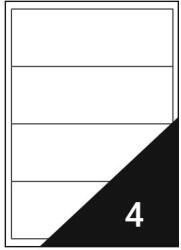 Fortuna Etikett FORTUNA 192x61mm univerzális iratrendezőre 400 címke/doboz 100 ív/doboz (01.02063) - robbitairodaszer