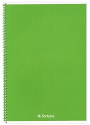 Fortuna Spirálfüzet vonalas FORTUNA Monocolor A/5 70 lapos zöld (01.02111) - robbitairodaszer