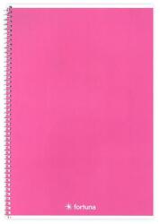 Fortuna Spirálfüzet vonalas FORTUNA Monocolor A/5 70 lapos rózsaszín (01.02119) - robbitairodaszer