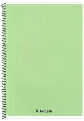 Fortuna Spirálfüzet vonalas FORTUNA Monocolor A/5 70 lapos pasztell zöld (01.02122) - robbitairodaszer