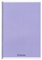 Fortuna Spirálfüzet vonalas FORTUNA Monocolor A/5 70 lapos pasztell lila (01.02125) - robbitairodaszer