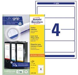 AVERY Etikett AVERY L4761-100 192x61 mm fehér iratrendezőcímke 400 címke/doboz 100 ív/doboz (L4761-100) - robbitairodaszer
