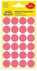 AVERY Etikett AVERY 3172 jelölőpont 18mm neon piros 96 címke/doboz 4 ív/doboz (3172) - robbitairodaszer