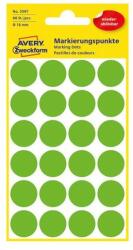 Avery Etikett AVERY 3597 öntapadó jelölőpont zöld 18mm 96 jelölőpont/csomag (3597) - robbitairodaszer