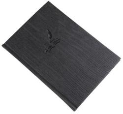 Realsystem Vendégkönyv REALSYSTEM Fashion A/4 144 lapos sima grafit (5200-03) - robbitairodaszer