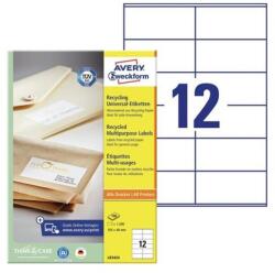 AVERY Etikett AVERY LR3424 105x48mm környezetbarát 1200 címke/doboz 100 ív/doboz (LR3424) - robbitairodaszer