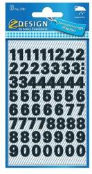 AVERY Etikett AVERY 3781 időjárásálló öntapadós számok fekete 2 íves (3781) - robbitairodaszer