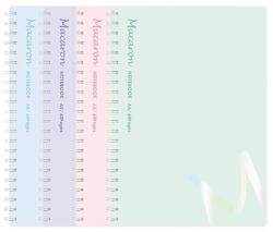 Deli Spirálfüzet vonalas DELI Macaron A/5 60 lapos pasztell színekben (DEN403-A5) - robbitairodaszer