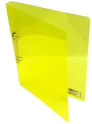 KARTON P+P Gyűrűskönyv A/4 20 mm 2 gyűrű átlátszó sárga (2-166) - robbitairodaszer