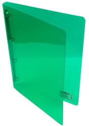 KARTON P+P Gyűrűskönyv A/4 20 mm 4 gyűrű átlátszó zöld (2-145) - robbitairodaszer