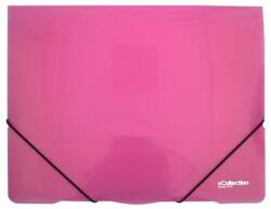 eCollection Gumis mappa E-COLLECTION A/4 műanyag pink (2-588) - robbitairodaszer
